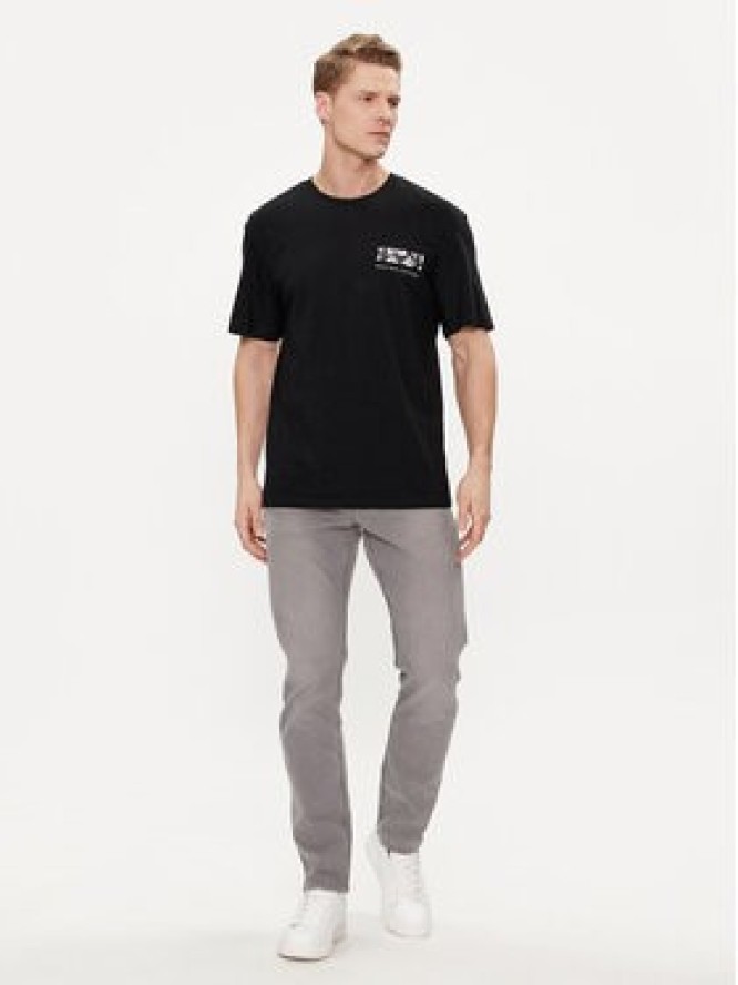 Jack&Jones T-Shirt Guru 12249187 Czarny Relaxed Fit