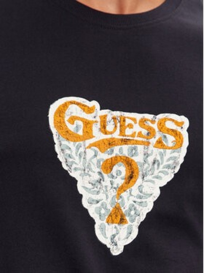 Guess T-Shirt M4BI44 I3Z14 Granatowy Regular Fit