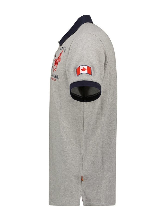 Canadian Peak Koszulka polo "Klubeak" w kolorze szarym rozmiar: S