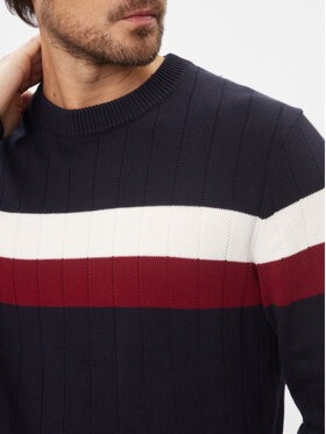 Tommy Hilfiger Sweter MW0MW33094 Granatowy Regular Fit