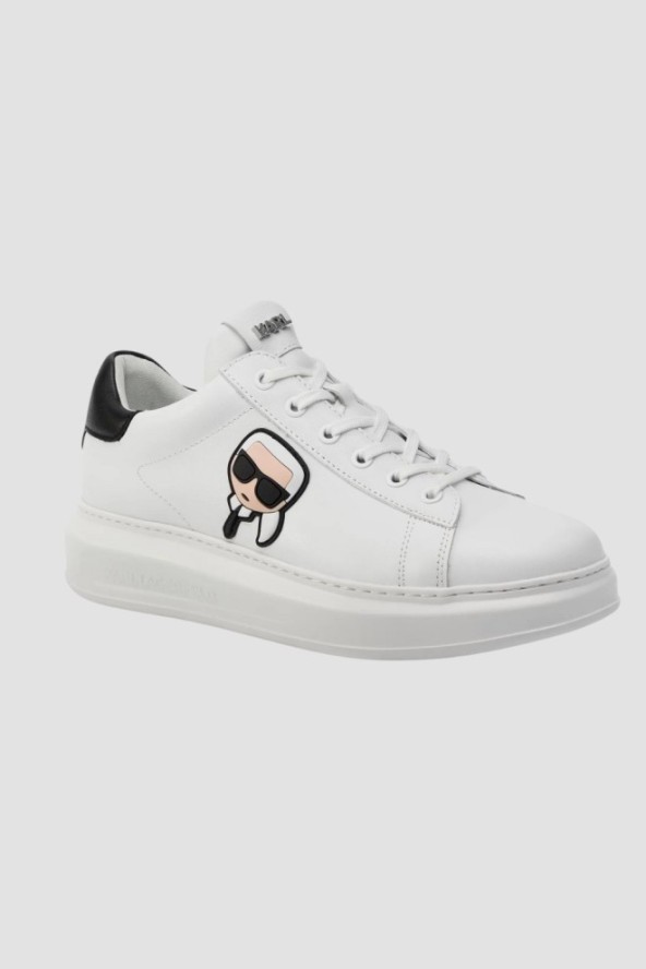 KARL LAGERFELD Białe sneakersy Kapri Nft Lo Lace