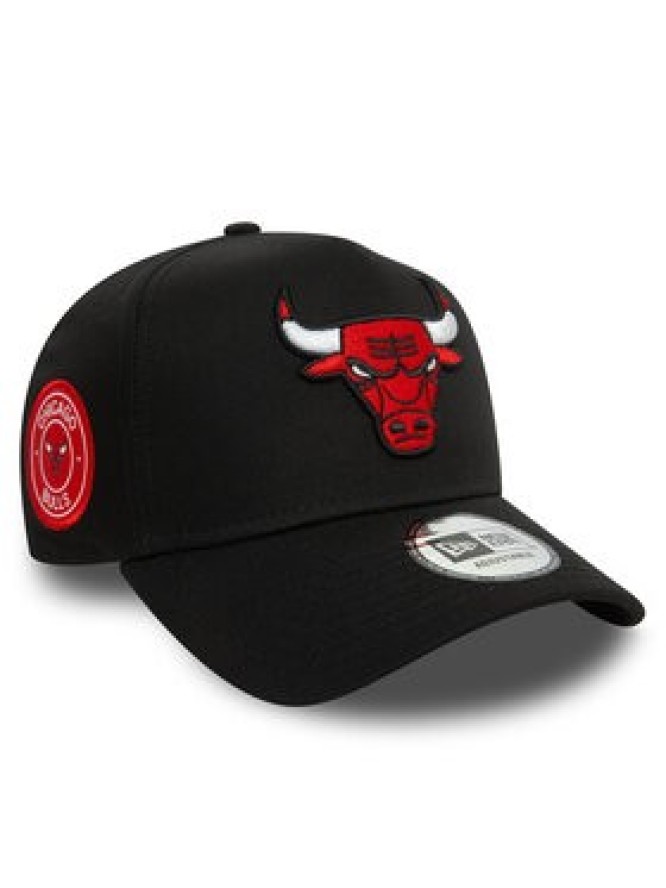 New Era Czapka z daszkiem Patch Chicago Bulls 9FORTY E-Frame 60580707 Czarny