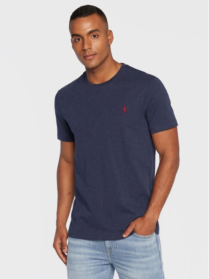 Polo Ralph Lauren T-Shirt 710671438282 Granatowy Slim Fit