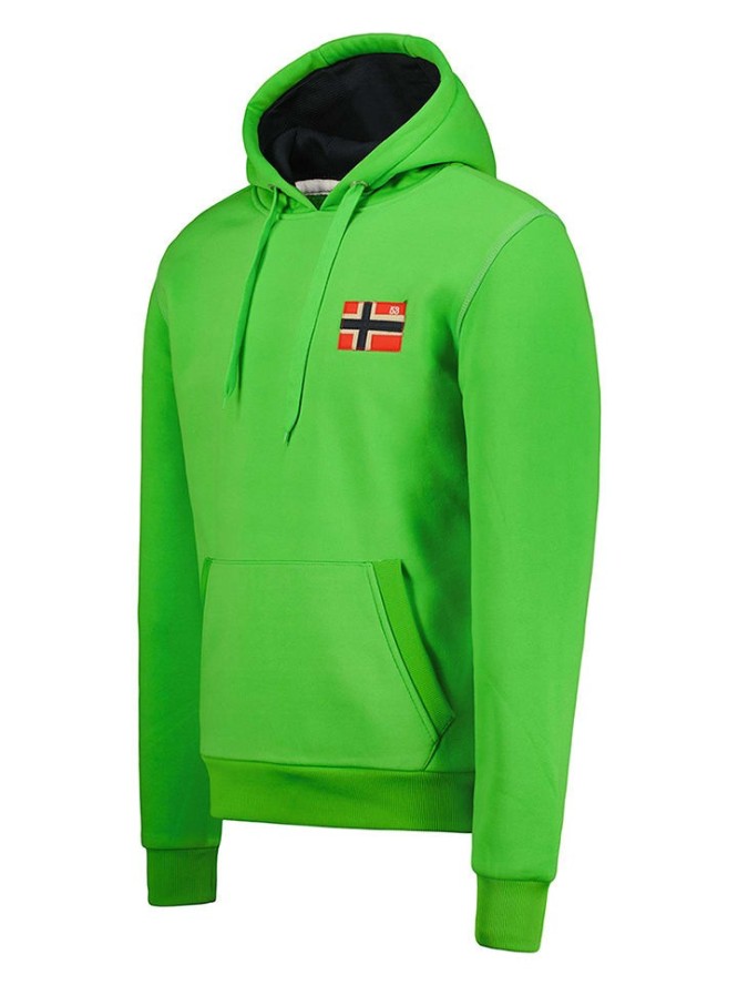 Geographical Norway Bluza "Fondant" w kolorze zielonym rozmiar: M