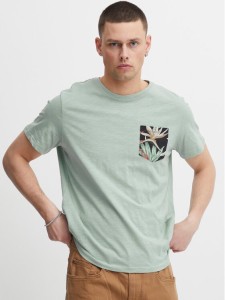 Blend T-Shirt 20715038 Zielony Regular Fit