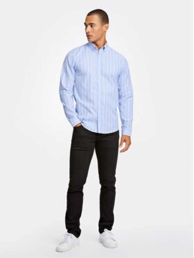 Lindbergh Koszula 30-203536 Niebieski Slim Fit