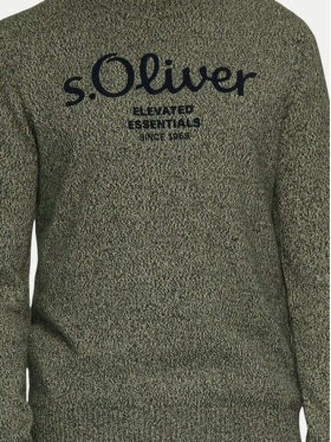 s.Oliver Sweter 2152697 Zielony Regular Fit