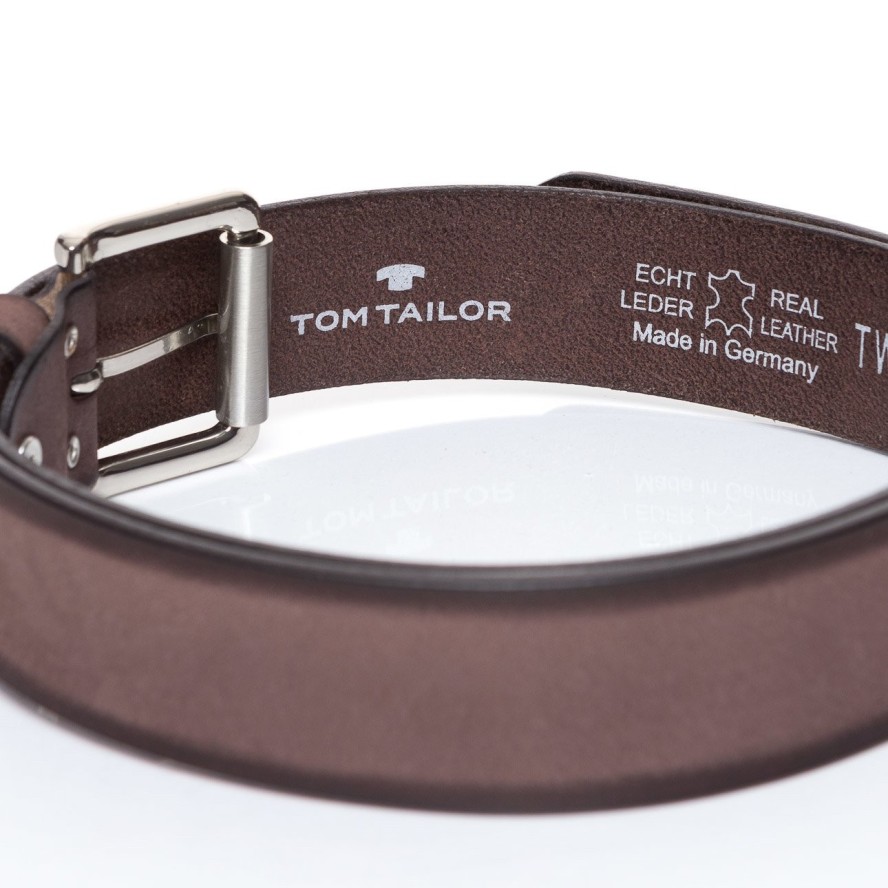 TOM TAILOR PASEK SKÓRZANY SOPO-TT376 441 40mm Ledergürtel RO2689