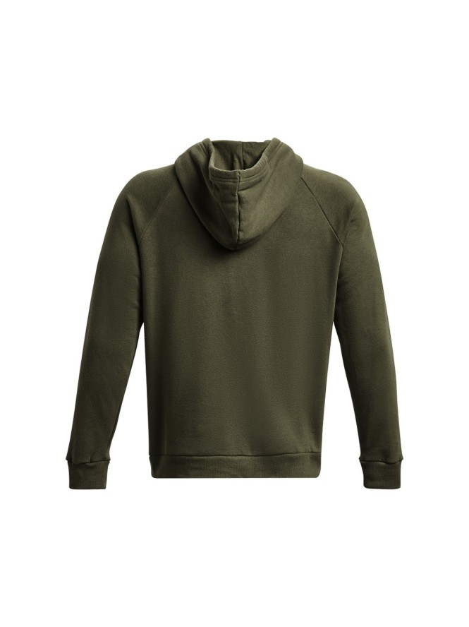 Bluza dresowa nierozpinana z kapturem męska Under Armour UA Rival Fleece Logo HD - oliwkowa/khaki