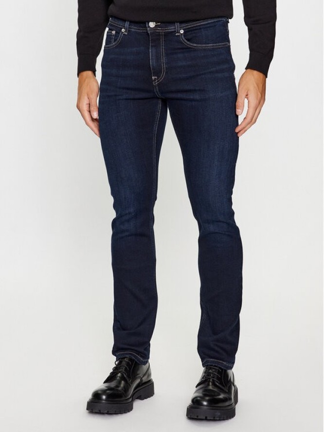 KARL LAGERFELD Jeansy 265840 500830 Granatowy Slim Fit