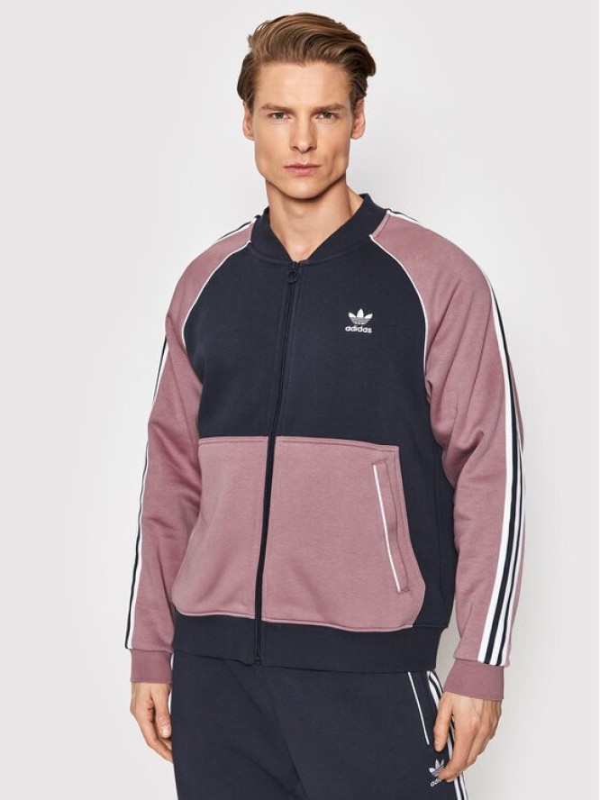 adidas Bluza Sst Fleece Track HC2081 Granatowy Regular Fit