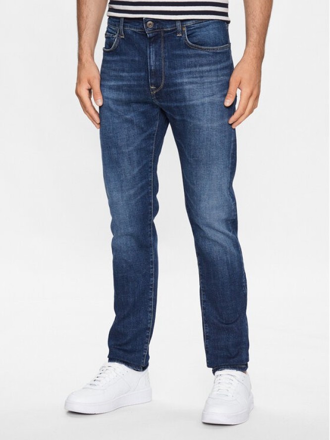 Pepe Jeans Jeansy Crane PM206522 Niebieski Taper Fit