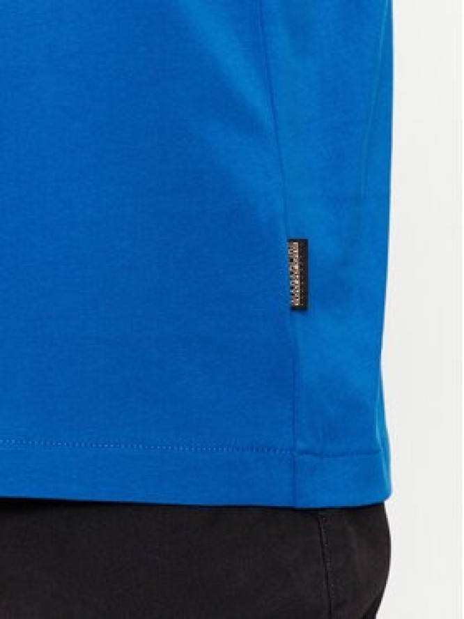 Napapijri T-Shirt NP0A4H8S Niebieski Regular Fit