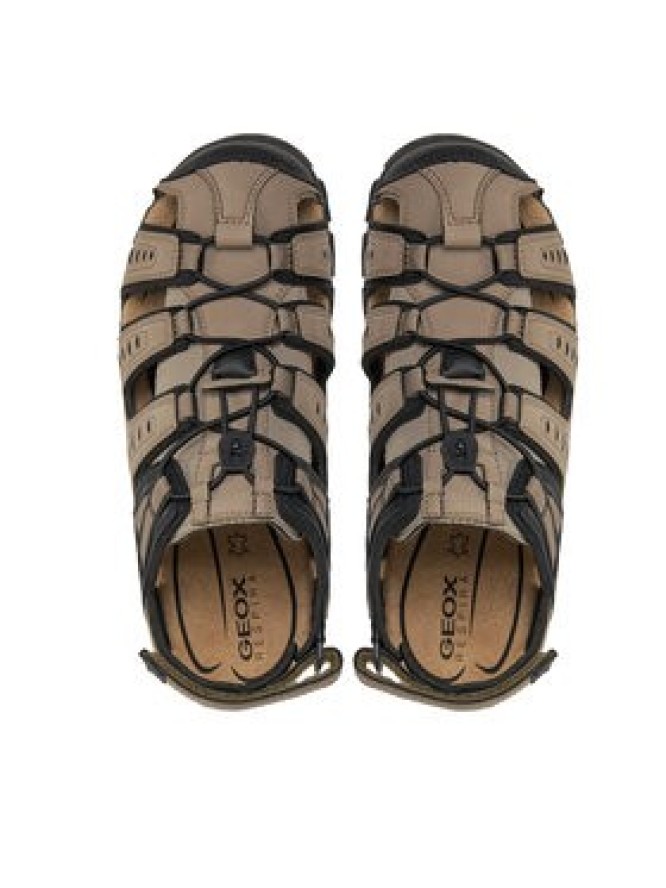 Geox Sandały Uomo Sandal Strada U4524C 000EK C6738 Brązowy