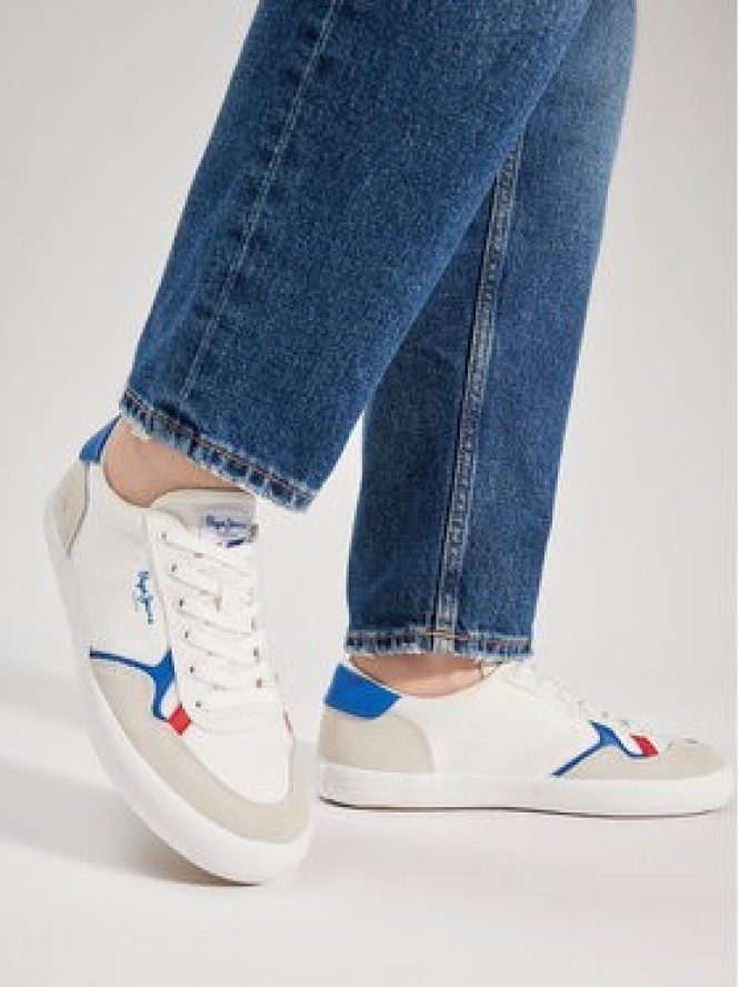 Pepe Jeans Sneakersy Travis Brit M PMS31038 Biały