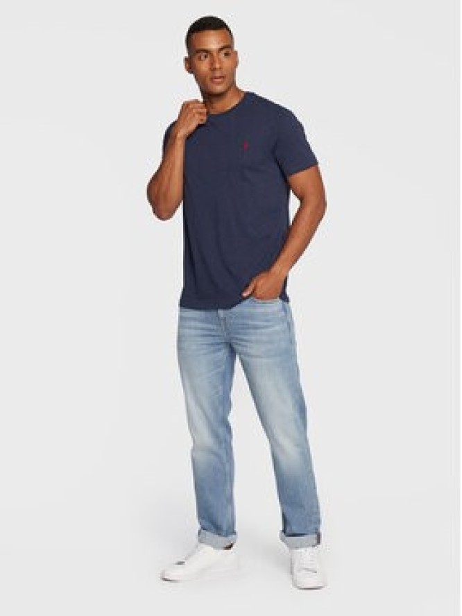 Polo Ralph Lauren T-Shirt 710671438282 Granatowy Slim Fit