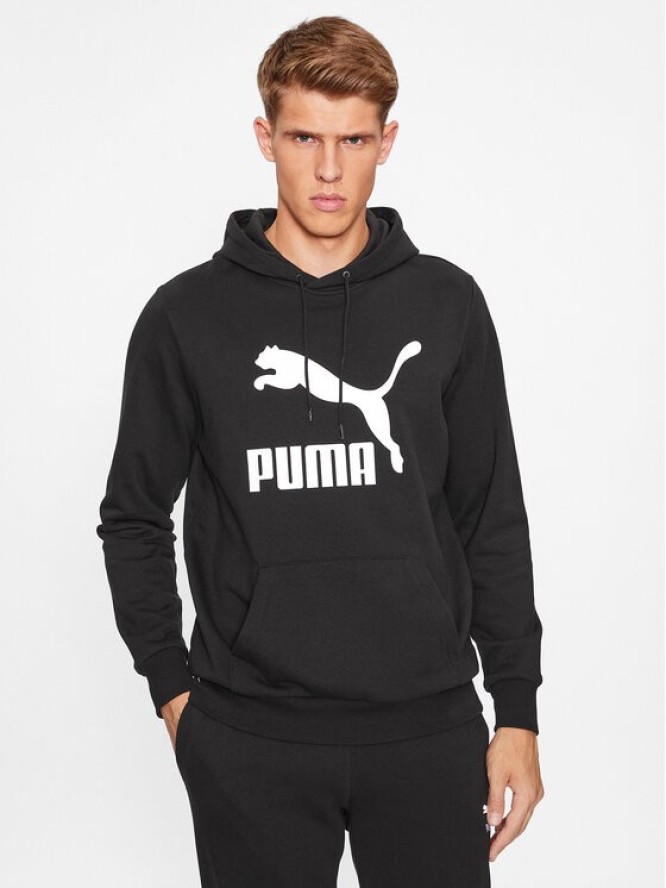 Puma Bluza Classics Logo 530084 Czarny Regular Fit