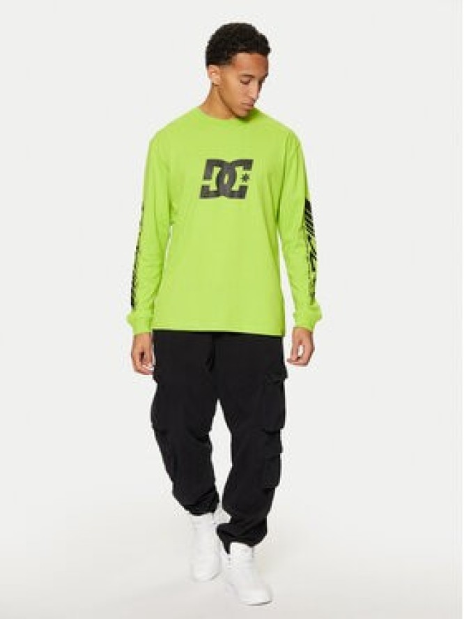 DC Longsleeve Drivers Club ADYZT05406 Zielony Standard Fit