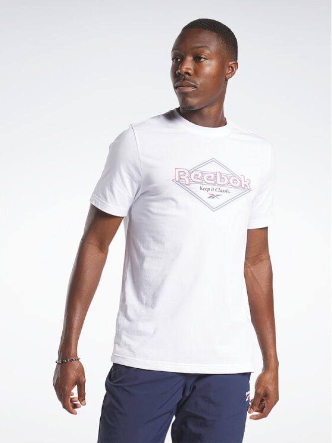 Reebok T-Shirt Reebok Graphic Series T-Shirt HM6251 Biały Regular Fit