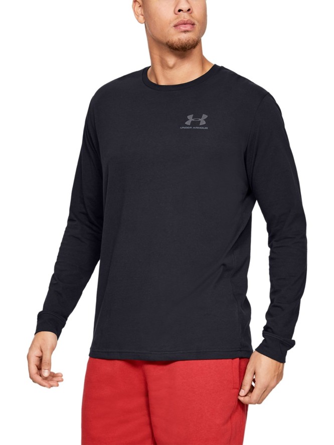 Longsleeve męski Under Armour UA Sportstyle Left Chest Ls - czarny