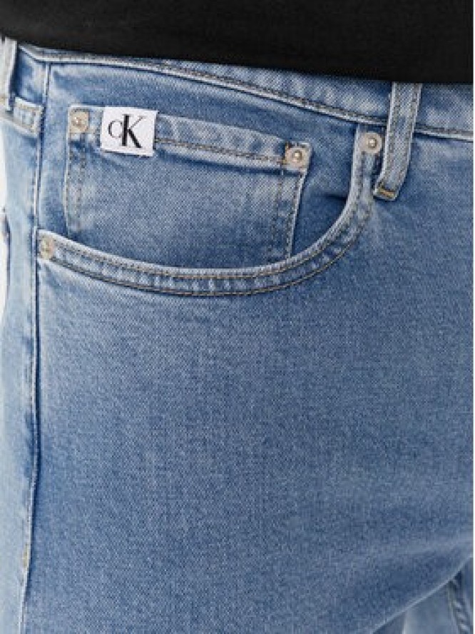 Calvin Klein Jeans Jeansy J30J323690 Niebieski Slim Taper Fit