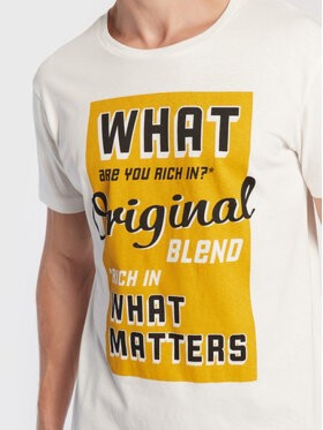Blend T-Shirt 20714250 Biały Regular Fit