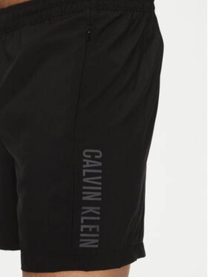 Calvin Klein Swimwear Szorty kąpielowe KM0KM01096 Czarny Regular Fit