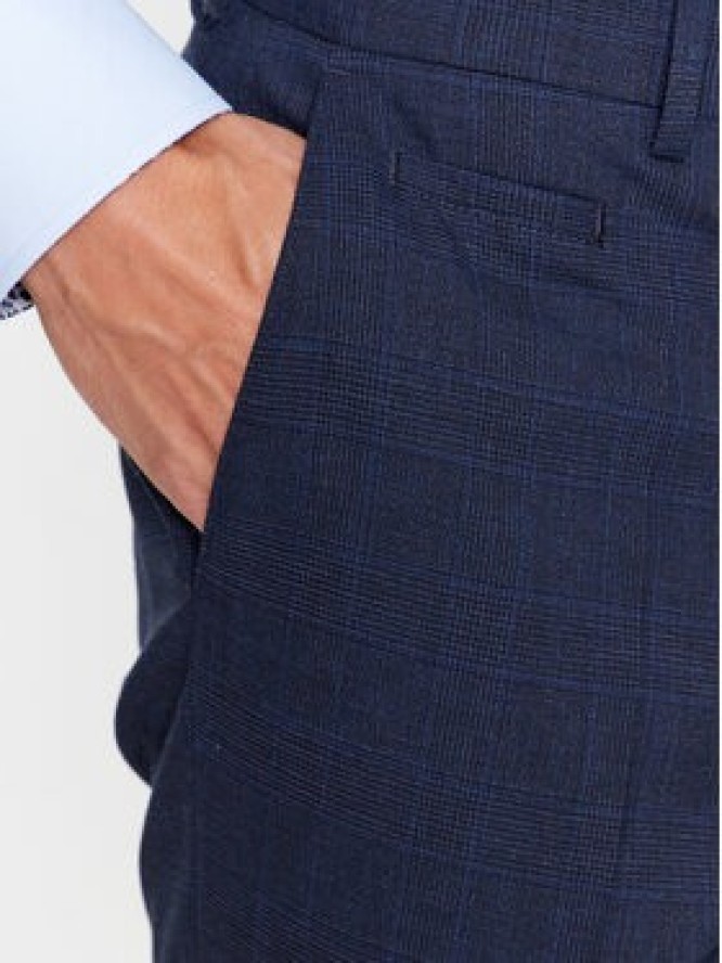 Boss Spodnie materiałowe 50502469 Granatowy Slim Fit