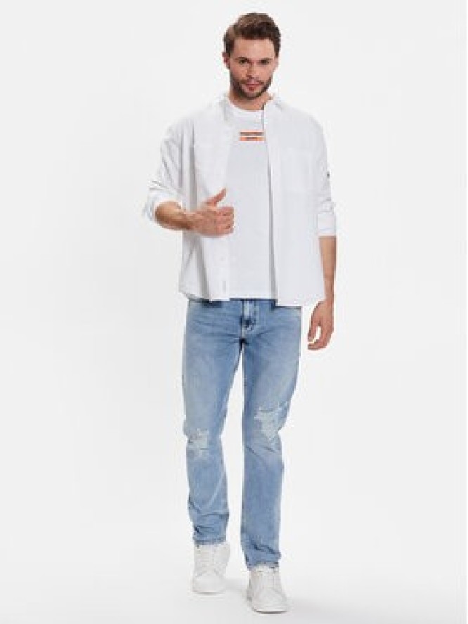 Calvin Klein Jeans T-Shirt J30J322872 Biały Regular Fit
