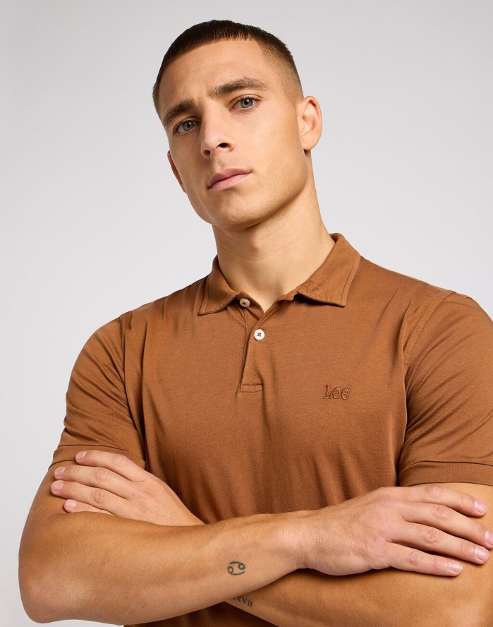 WRANGLER JERSEY POLO MĘSKA KOSZULKA POLO POLÓWKA ACORN 112349965