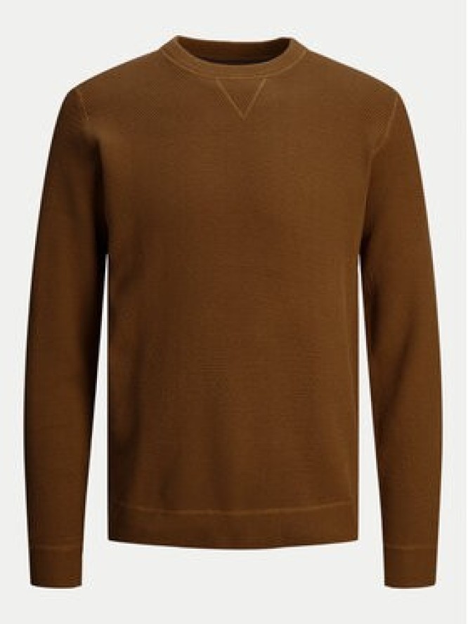 Jack&Jones Sweter 12264668 Brązowy Regular Fit