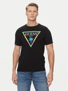 Guess T-Shirt F5GI00 J1314 Czarny Slim Fit