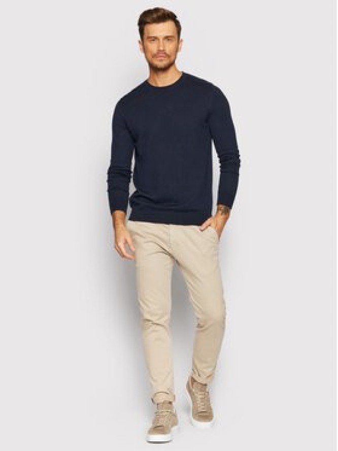 Selected Homme Sweter Berg 16074682 Granatowy Regular Fit