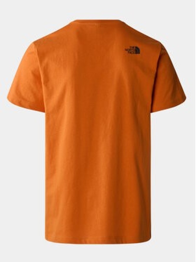 The North Face T-Shirt Never Stop NF0A87NS Pomarańczowy Regular Fit