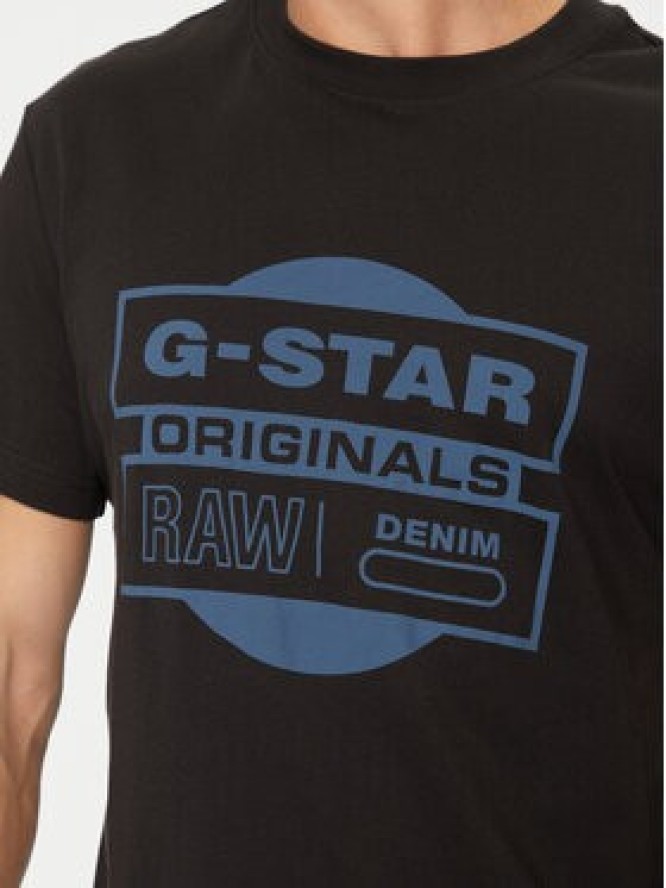 G-Star Raw T-Shirt Originals D25443-8415 Czarny Regular Fit