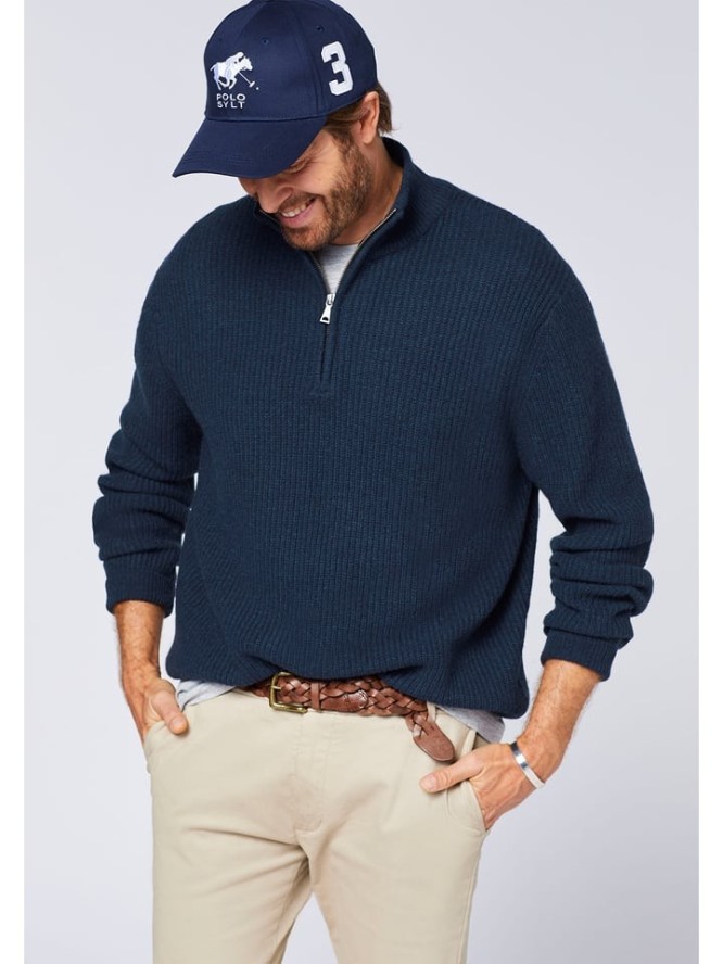 Polo Sylt Sweter w kolorze granatowym rozmiar: M