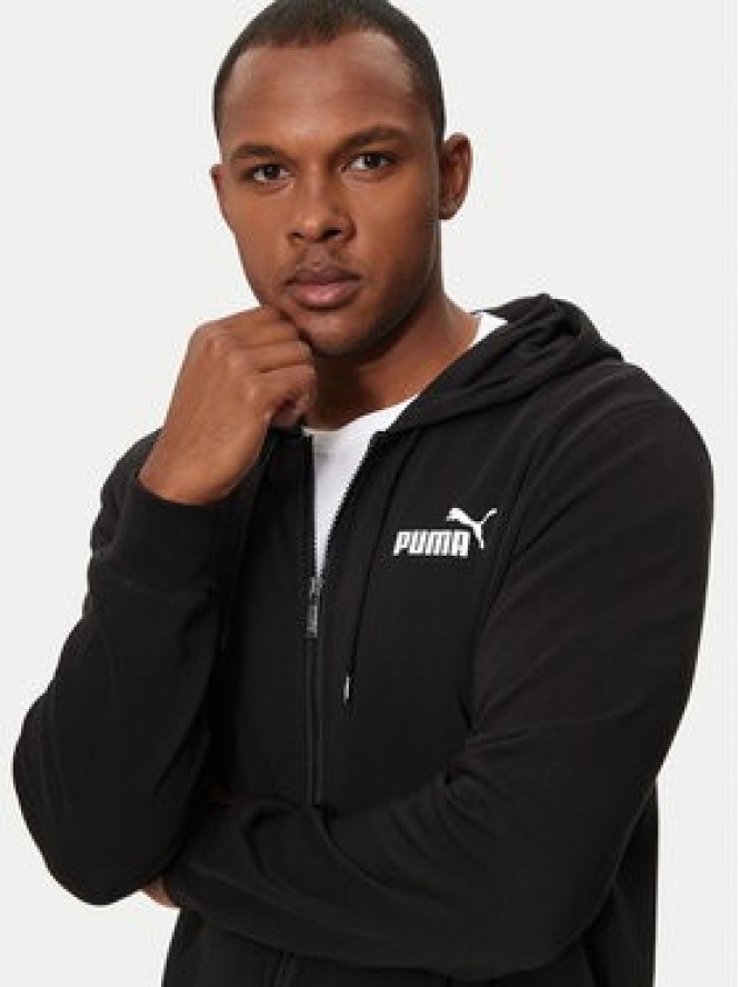 Puma Bluza Ess Logo 586704 Czarny Regular Fit