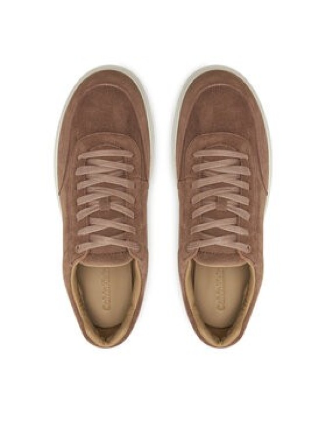 Calvin Klein Sneakersy Lace Up Suede HM0HM01792 Brązowy