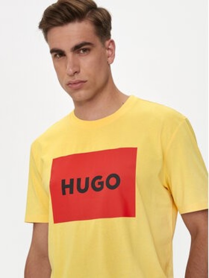 Hugo T-Shirt Dulive222 50467952 Żółty Regular Fit