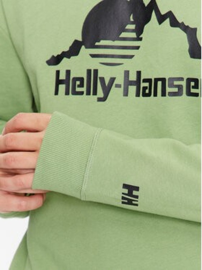 Helly Hansen Bluza Yu Crew Sweater 2.0 53891 Zielony Regular Fit