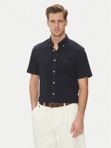 Tommy Hilfiger Koszula Performance MW0MW38663 Granatowy Regular Fit