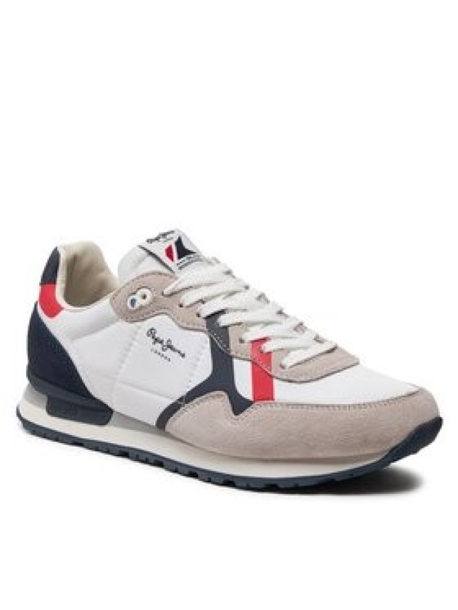 Pepe Jeans Sneakersy Brit Road M PMS40007 Biały