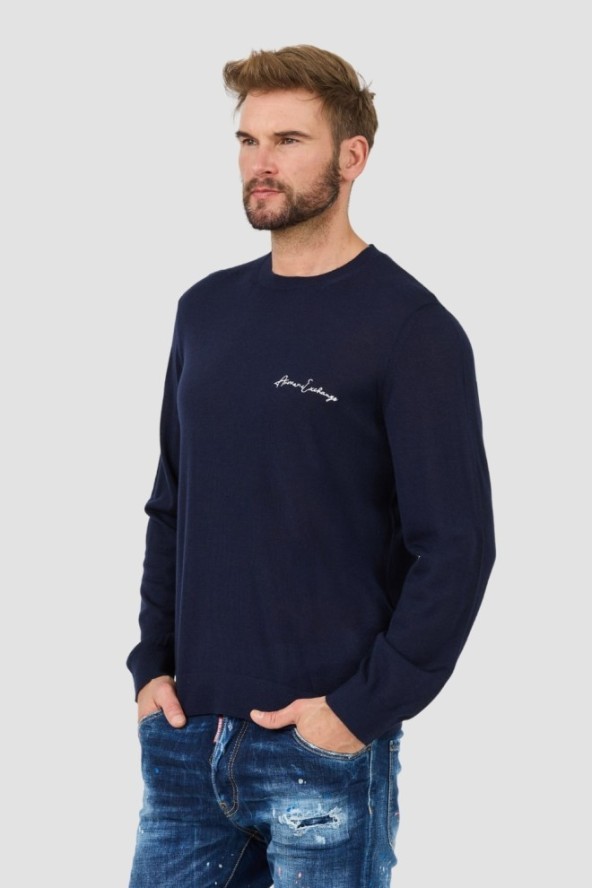 ARMANI EXCHANGE Granatowy sweter Jumpers