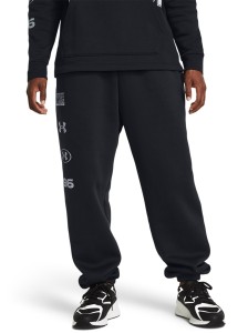 Spodnie dresowe męskie Under Armour UA Essential Flc Nov Puddle - czarne