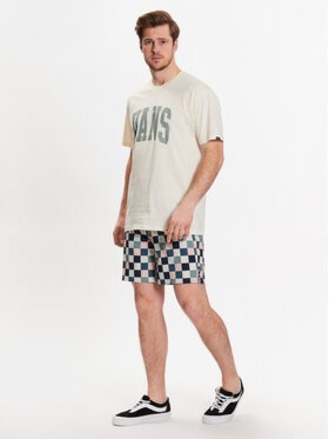 Vans Szorty kąpielowe The Daily Check Boardshort VN0007XS Biały Regular Fit