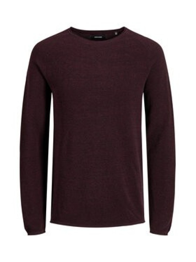 Jack&Jones Sweter 12157321 Bordowy Regular Fit