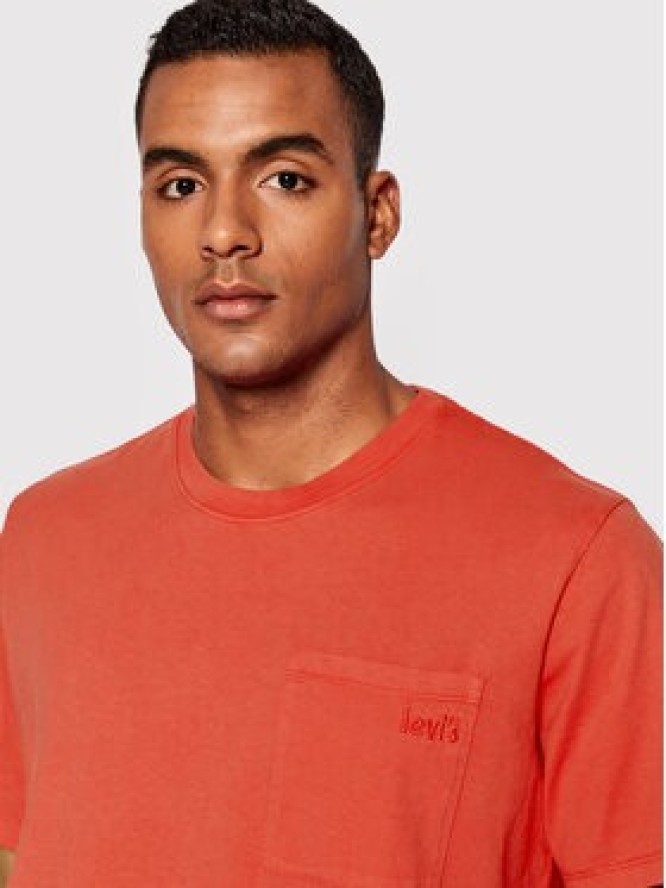 Levi's® T-Shirt Easy Pocket A3697-0000 Czerwony Relaxed Fit