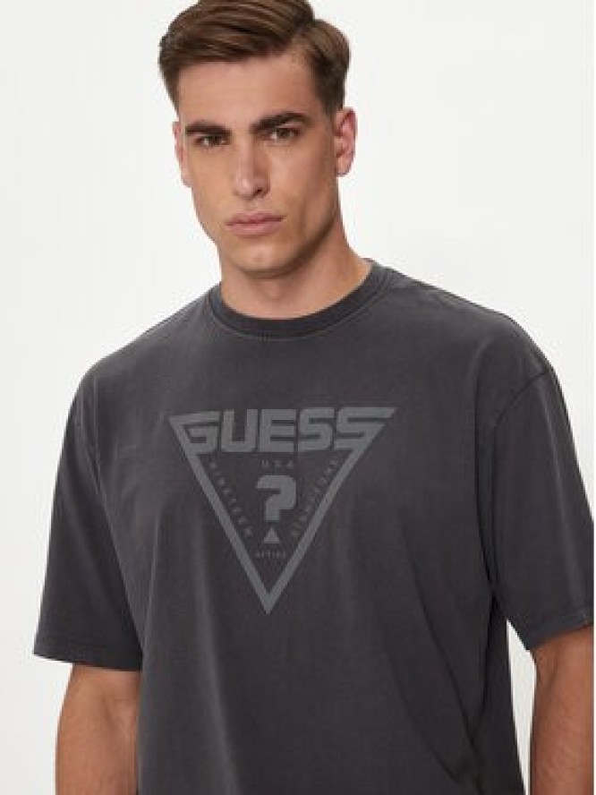 Guess T-Shirt Alino Z4YI00 I3Z14 Czarny Oversize