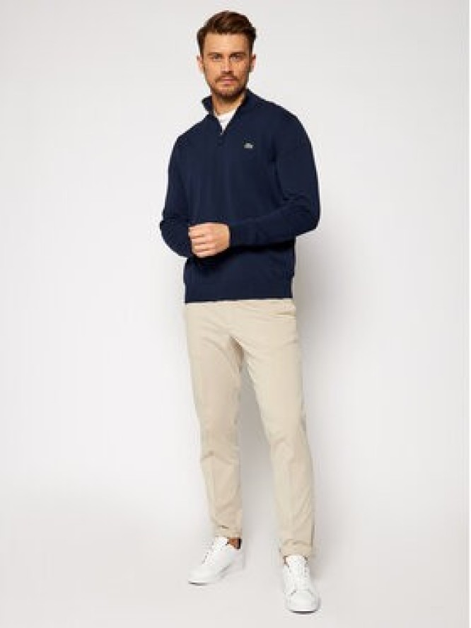 Lacoste Sweter AH1980 Granatowy Classic Fit