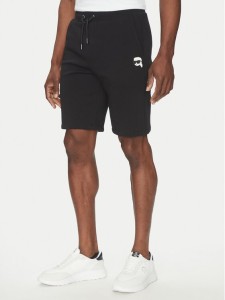 KARL LAGERFELD Szorty sportowe 705014 552900 Czarny Regular Fit